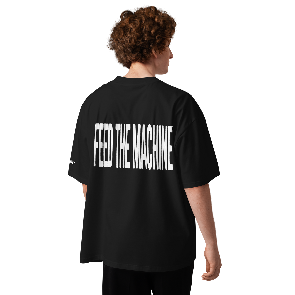 FEED THE MACHINE Oversized high neck t-shirt